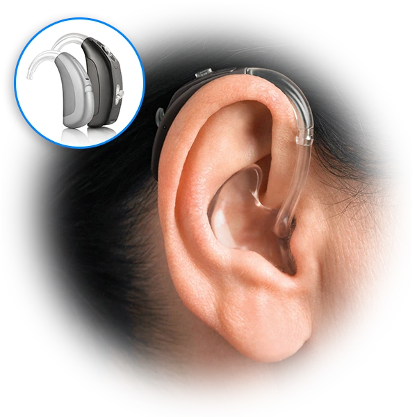 Trying out a new hearing device