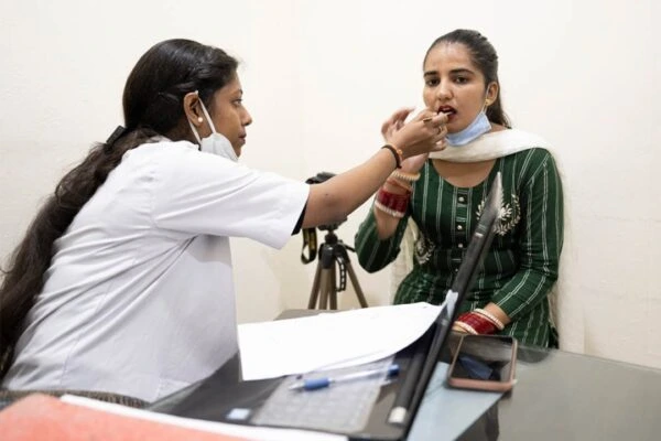 Speech therapy session at hearing aids centers in Jamshedpur